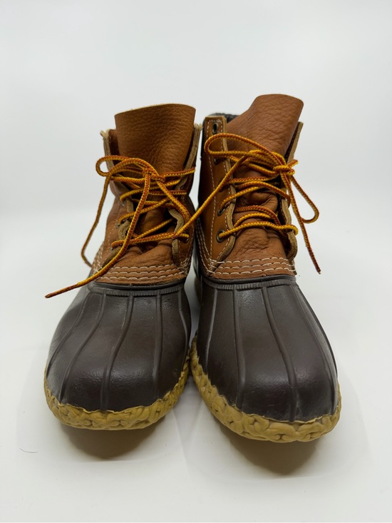 L.L. Bean Shoes - Vintage L.L. Bean Women’s 6" Leather Duck Boots Tan/Brown Size 7M (Style 29306)